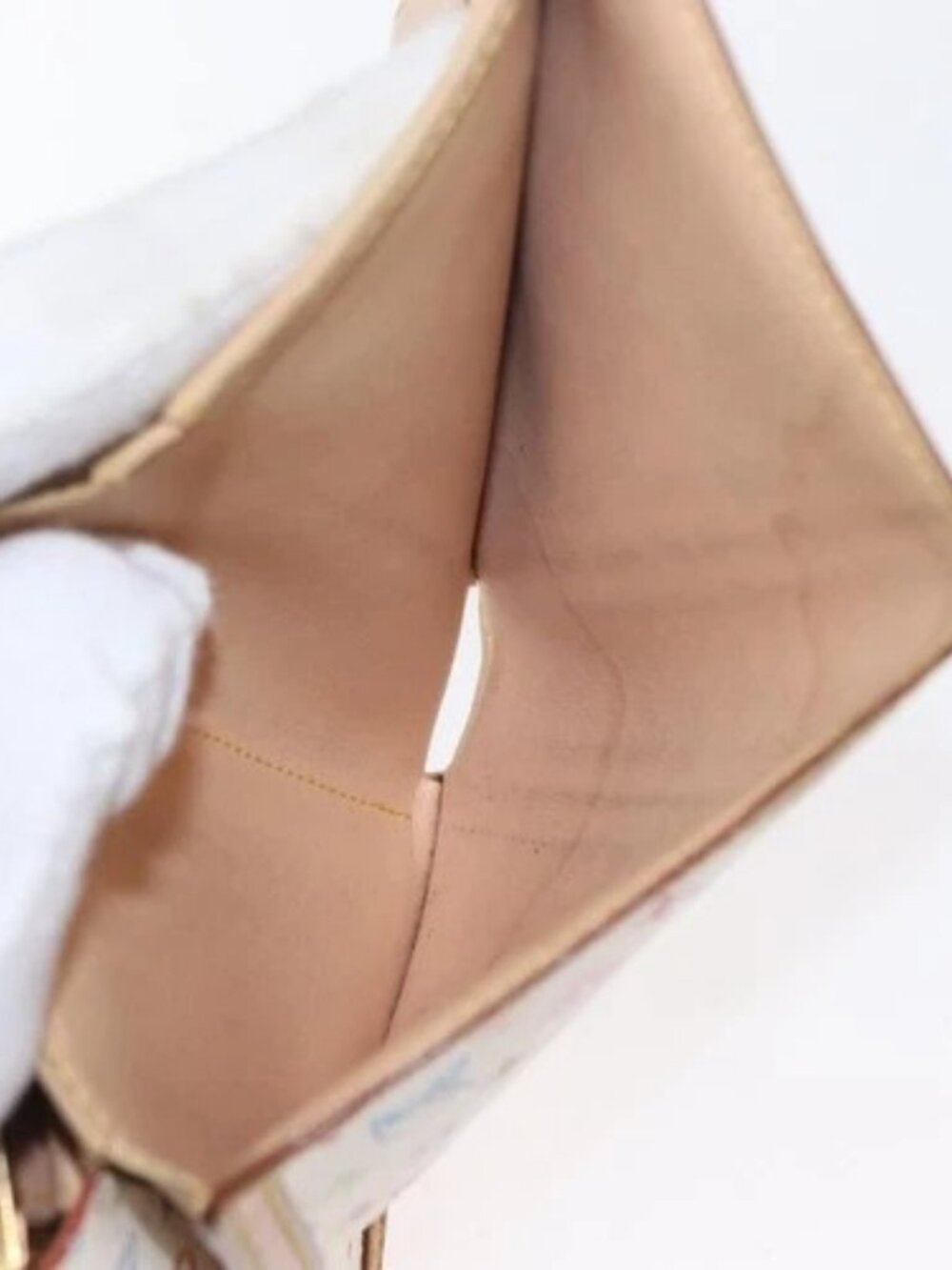 LOUIS VUITTON Multicolor Porte MonnaieViennois Wallet White M92987 Auth 165243 - Picture 8 of 16